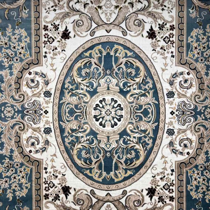 Turkish carpet Majesta p1445 sky blue size 200*300