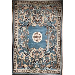 Turkish carpet Majesta p1594 sky blue size 100*200
