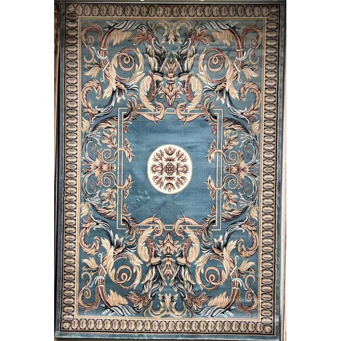 سجاد تركي ماجيستا p1594 سماوي مقاس 100*300