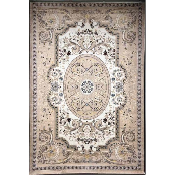 Turkish carpet Majesta p1445 sky Light beige size 100*300