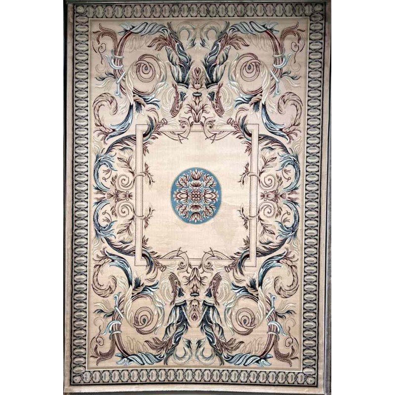Turkish carpet Majesta p1594 sky Light beige size 80*150