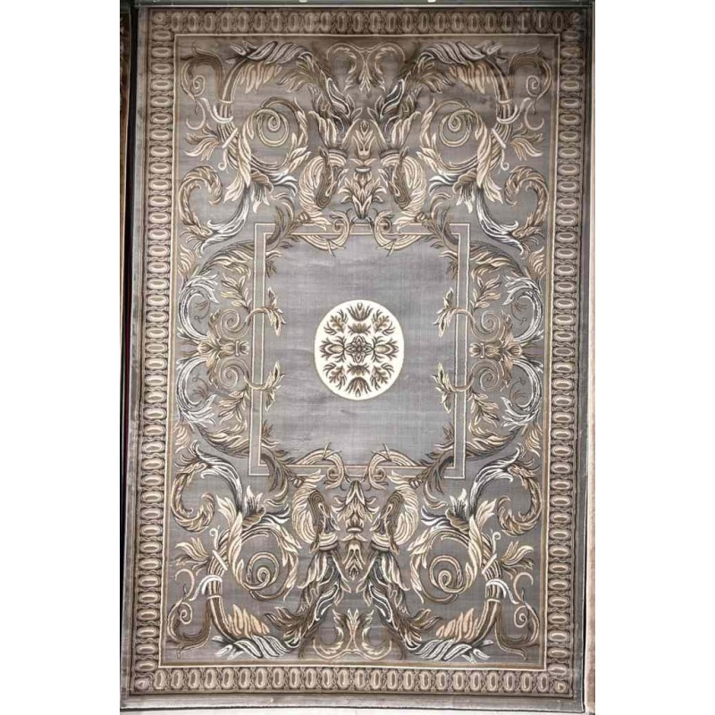 Turkish carpet Majesta p1594 sky Light gray size 400*500