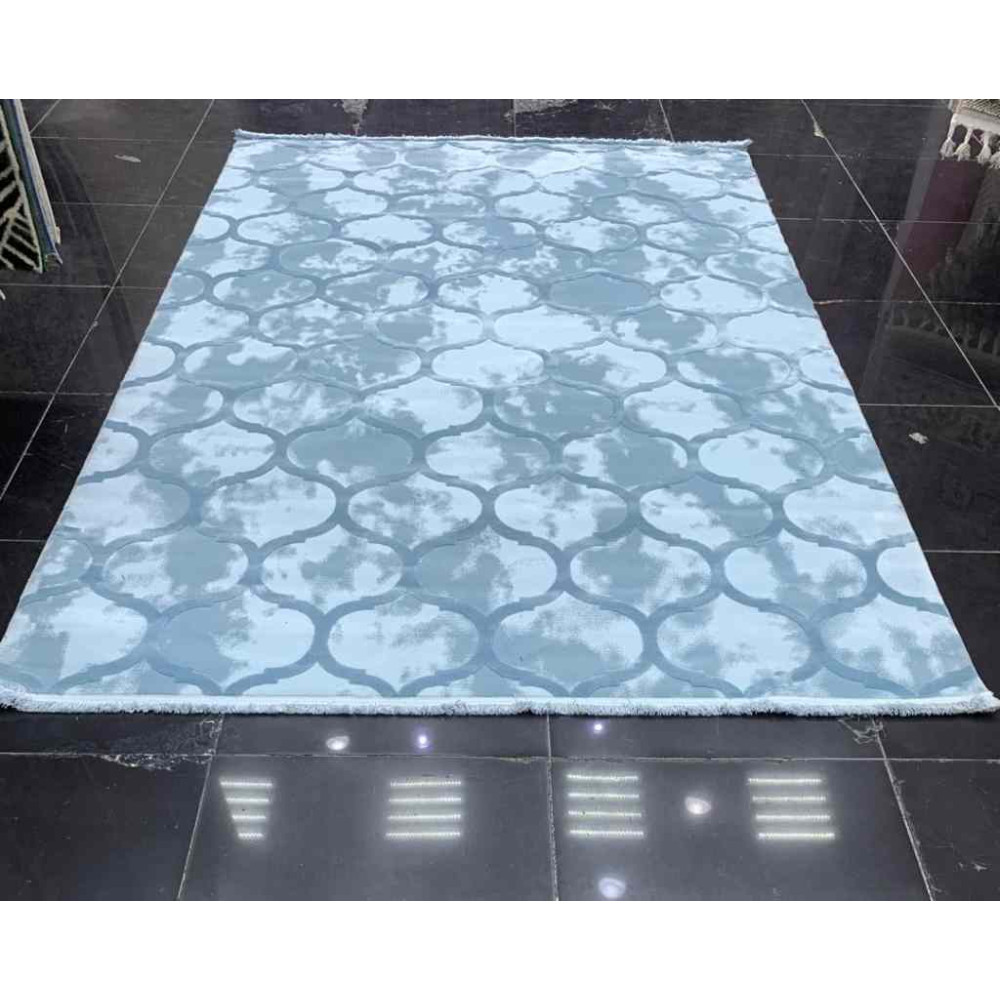 سجاد تركي صوف خيط مبروم مدام سماوي غامق مقاس 200*300 سجاد تركي صوف خيط مبروم مدام سماوي غامق مقاس 200*300