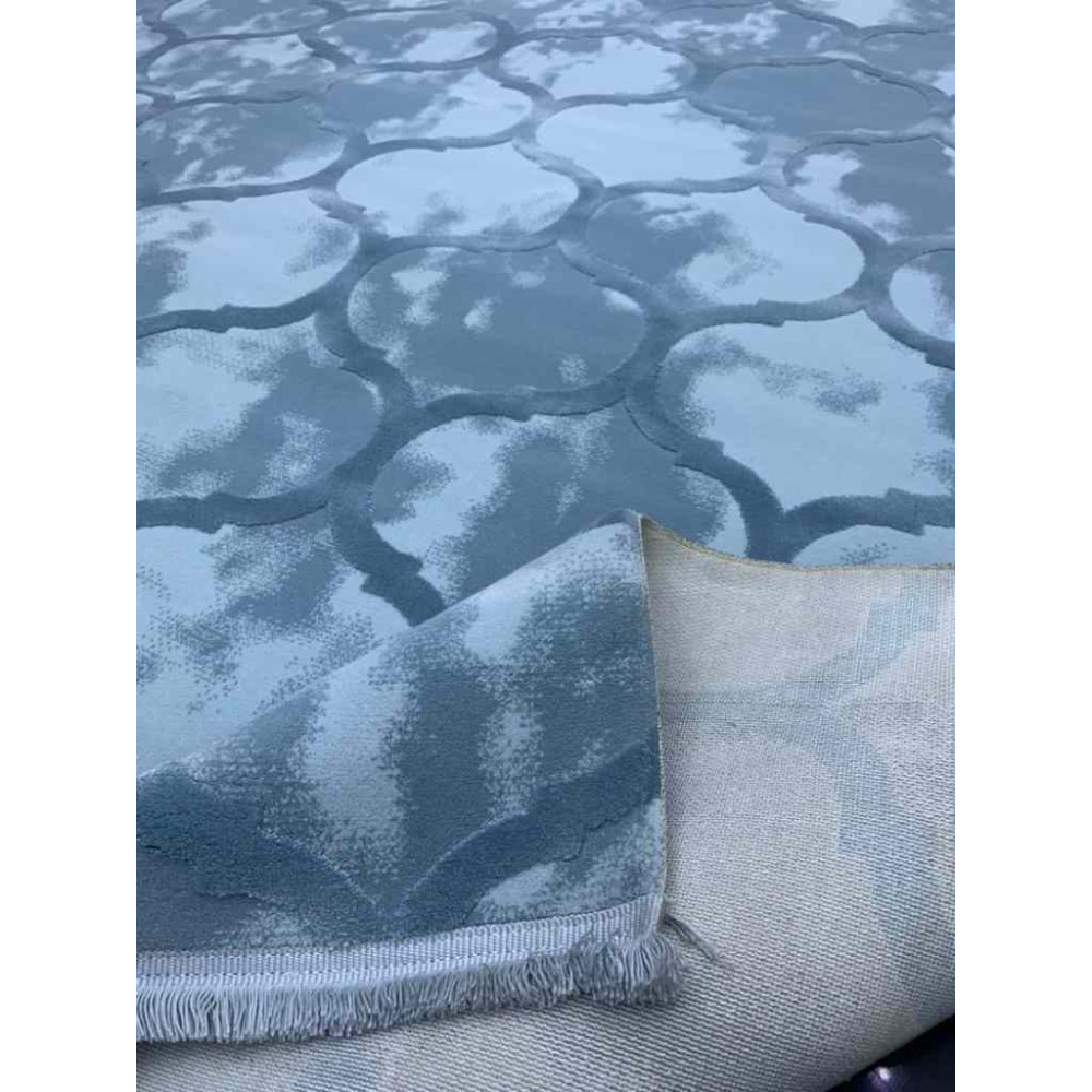 سجاد تركي صوف خيط مبروم مدام سماوي غامق مقاس 200*300 سجاد تركي صوف خيط مبروم مدام سماوي غامق مقاس 200*300