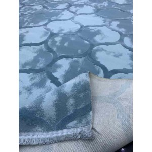 Turkish carpet twisted wool Madame dark cyan size 200*300