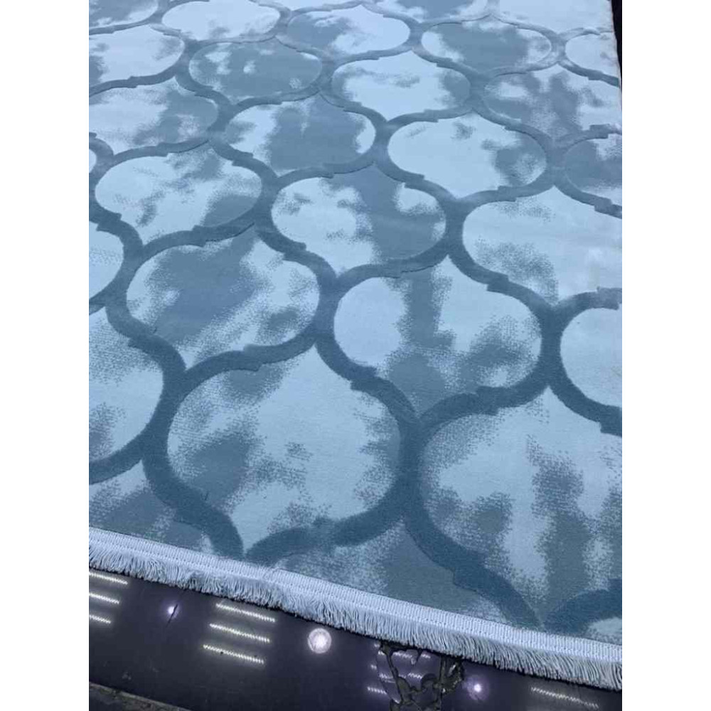 سجاد تركي صوف خيط مبروم مدام سماوي غامق مقاس 200*300 سجاد تركي صوف خيط مبروم مدام سماوي غامق مقاس 200*300