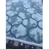 سجاد تركي صوف خيط مبروم مدام سماوي غامق مقاس 200*300