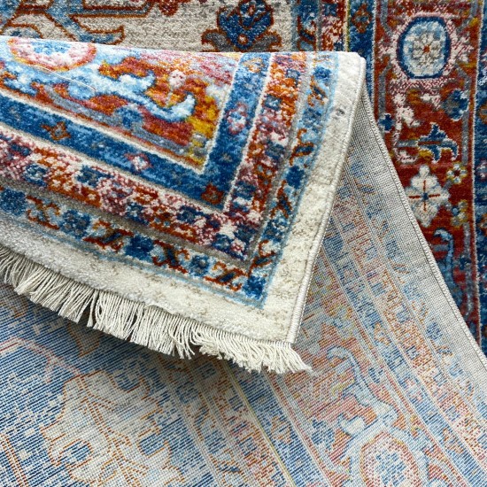 Georgian Carpet Samba Silk 0199A Bon Blue 50*80
