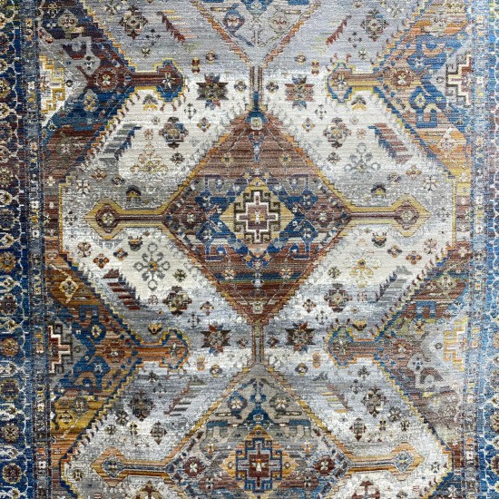 Georgian Carpet Samba Silk 0658A Cyan 80*150