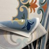 Turkish carpet ORKID Korean style pattern HR21A CREAM BLUE size 100*200