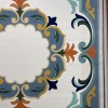 Turkish carpet ORKID Korean style pattern HR21A CREAM BLUE size 100*200