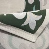 Turkish carpet ORKID Korean style pattern HR21A Dark green cream size 150*220