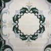 Turkish carpet ORKID Korean style pattern HR21A Dark green cream size 150*220