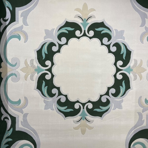 Turkish carpet ORKID Korean style pattern HR21A Dark green cream size 150*220
