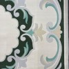 Turkish carpet ORKID Korean style pattern HR21A Dark green cream size 150*220
