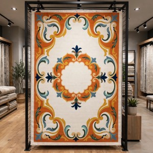 Turkish carpet ORKID Korean style pattern HR21A CREAM TERRA size 100*300