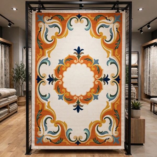 Turkish carpet ORKID Korean style pattern HR21A CREAM TERRA size 100*300