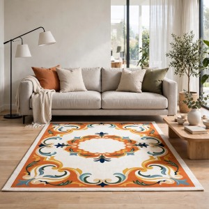 Turkish carpet ORKID Korean style pattern HR21A CREAM TERRA size 100*300