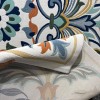 سجاد تركي اوركيد نقش كوري HR36A كريم كحلي مقاس 100*200