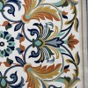 سجاد تركي اوركيد نقش كوري HR36A كريم كحلي مقاس 100*200