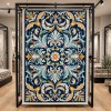 Turkish carpet ORKID Korean style pattern HR36A NAVY CREAM size 150*220