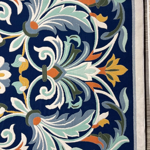 Turkish carpet ORKID Korean style pattern HR36A NAVY CREAM size 150*220