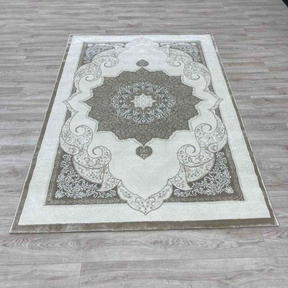 سجاد تركي باريس مودرن ناعم 0DS90Z بيج بيج فاتح مقاس 400*600