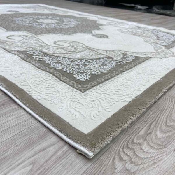 سجاد تركي باريس مودرن ناعم 0DS90Z بيج بيج فاتح مقاس 250*350