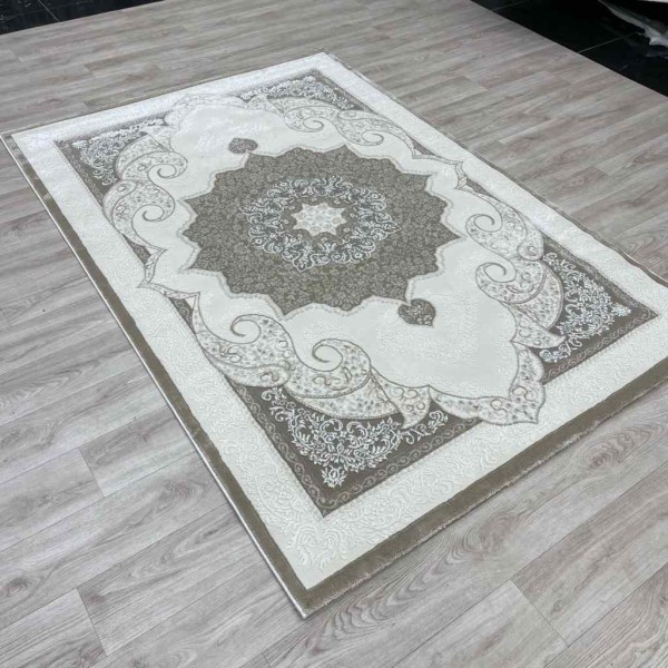 سجاد تركي باريس مودرن ناعم 0DS90Z بيج بيج فاتح مقاس 250*350