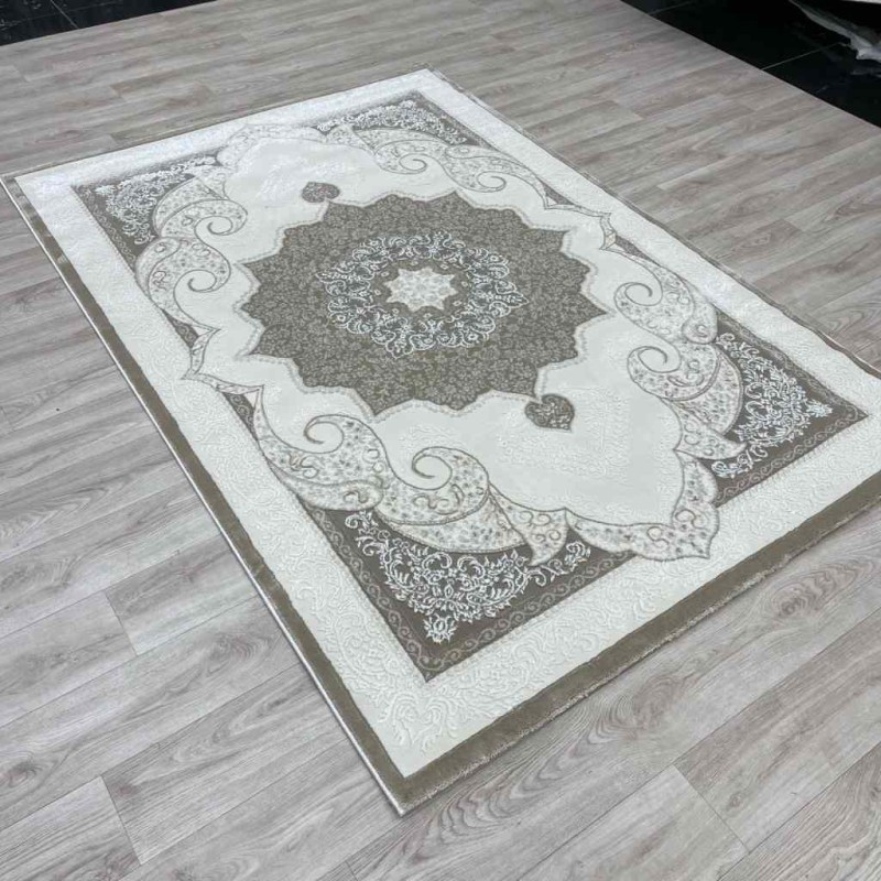 سجاد تركي باريس مودرن ناعم 0DS90Z بيج بيج فاتح مقاس 250*350