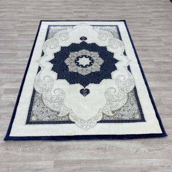 سجاد تركي باريس مودرن ناعم 0DS90Z كحلي بيج فاتح مقاس 150*220