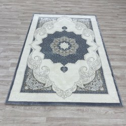 سجاد تركي باريس مودرن ناعم 0DS90Z رصاصي غامق بيج فاتح مقاس 200*200