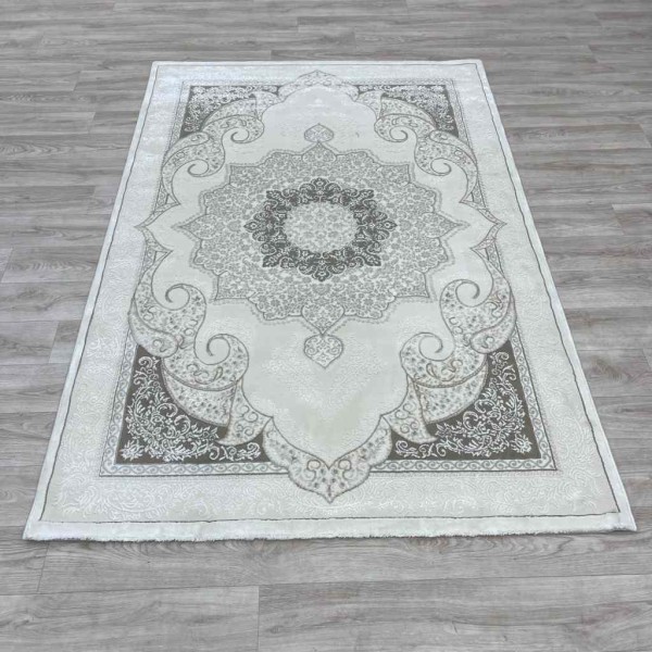 Turkish Paris carpet modern soft 0DS90Z light beige ivory size 200*200