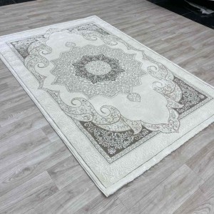 Turkish Paris carpet modern soft 0DS90Z light beige ivory size 200*200