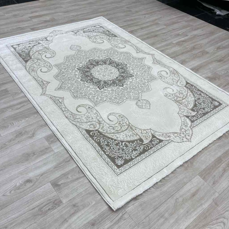 سجاد تركي باريس مودرن ناعم 0DS90Z بيج بيج فاتح مقاس 200*300