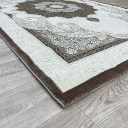 سجاد تركي باريس مودرن ناعم 0DS90Z بني بيج فاتح مقاس 100*300