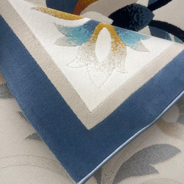 Ramada Rug Korean Turkish Design A334A Dark blue 150*220
