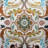 سجاد رمادا نقش كوري تركي A173A كريم مقاس 100*200