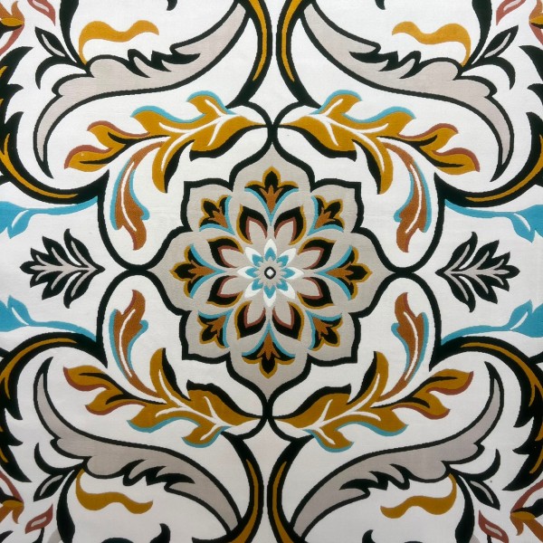 سجاد رمادا نقش كوري تركي A173A اخضر مقاس 400*500
