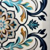 سجاد رمادا نقش كوري تركي A173A كحلي مقاس 80*150