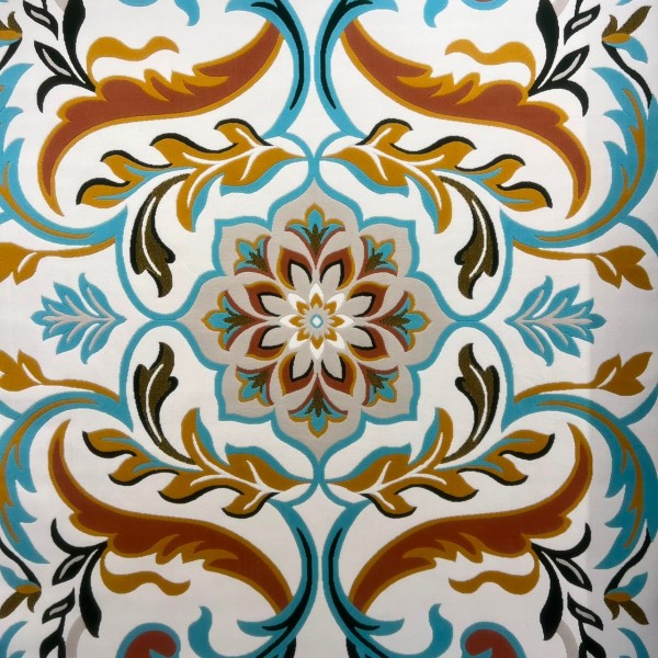 سجاد رمادا نقش كوري تركي A173A تركواز مقاس 250*350