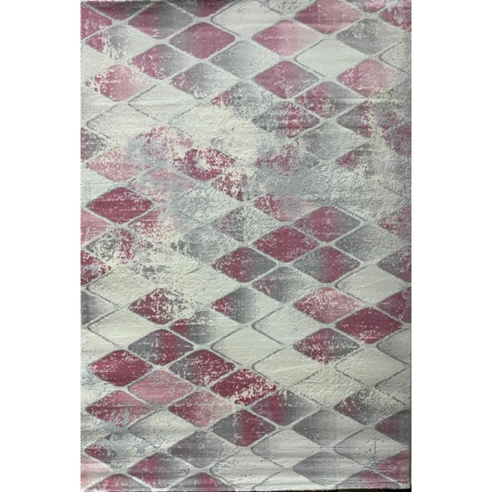 Pure Turkish carpets, 49, pink and gray