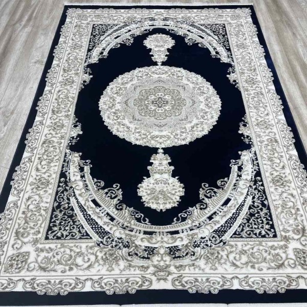 سجاد سيلك هاندا تركي P964C كحلي مقاس 400*600