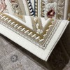 سجاد فرساي نقش فرنسي تركي HN71A ابيض ذهبي مقاس 50*80