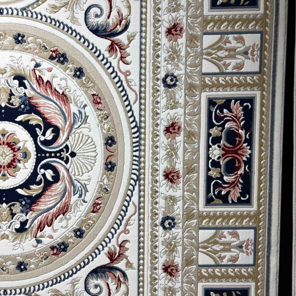 VERSAI Rug French Turkish Design HN71A WHITE NAVY 300*400