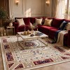 VERSAI Rug French Turkish Design HN71A WHITE RED 400*600