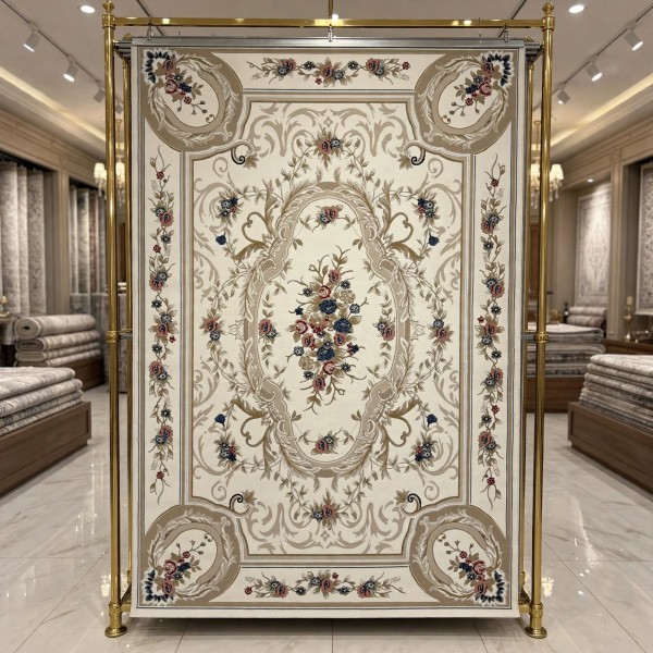 VERSAI Rug French Turkish Design MN87A WHITE BEIGE 100*300