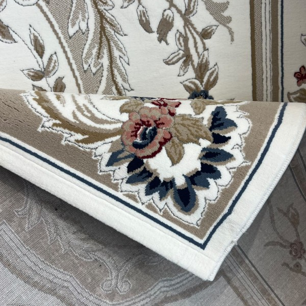 VERSAI Rug French Turkish Design MN87A WHITE BEIGE 100*300