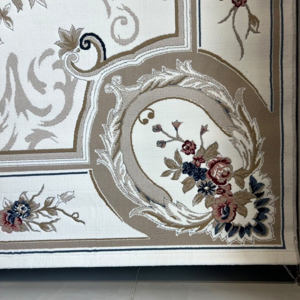 VERSAI Rug French Turkish Design MN87A WHITE BEIGE 100*300