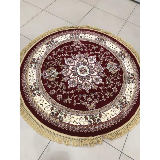 Round red lamar Turkish carpets
